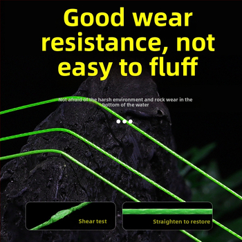 Galvenā zvejas līnija – PE materiāls, stipra izturība, kastē 100 gab., privāti zīmoli pieļaujami