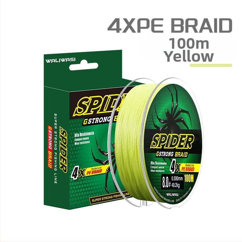 Galvenā zvejas līnija – PE materiāls, stipra izturība, kastē 100 gab., privāti zīmoli pieļaujami