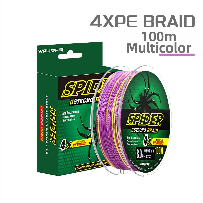 Galvenā zvejas līnija – PE materiāls, stipra izturība, kastē 100 gab., privāti zīmoli pieļaujami