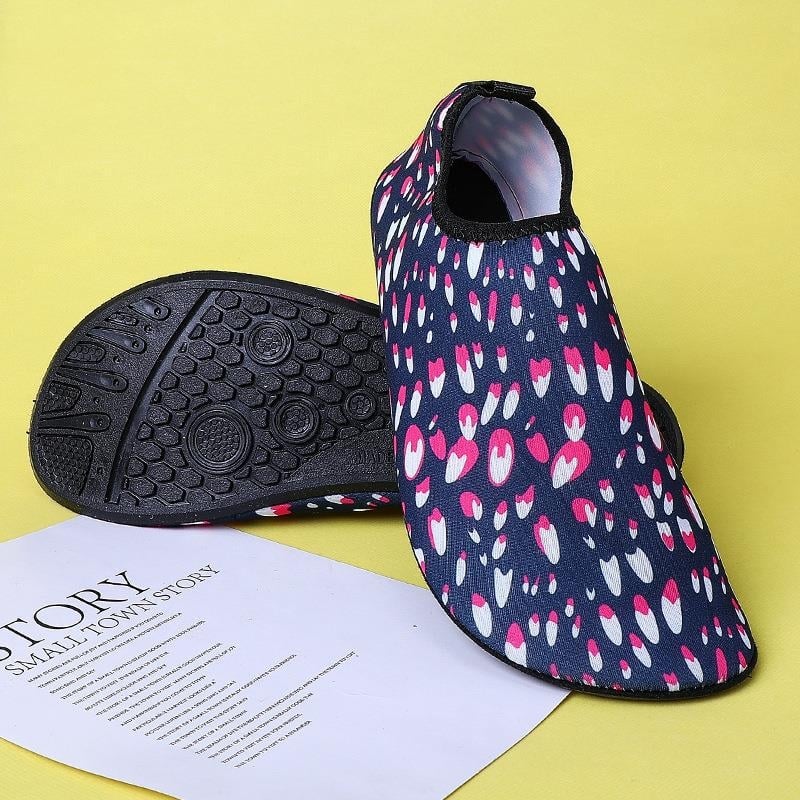 Pantofi de apă pentru plajă, Slip-on, talpă joasă, talpă din cauciuc natural, PHYLON talpă, pentru înot și trecere prin apă, unisex adulți