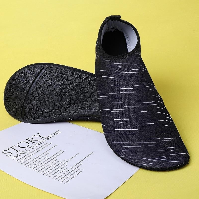 Pantofi de apă pentru plajă, Slip-on, talpă joasă, talpă din cauciuc natural, PHYLON talpă, pentru înot și trecere prin apă, unisex adulți