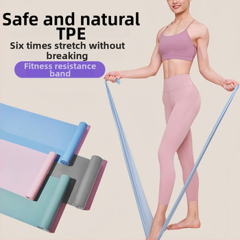 Bandă de tensiune pentru yoga – Bandă elastică TPE pentru modelarea șoldurilor și a picioarelor, fitness acasă, subțierea corpului