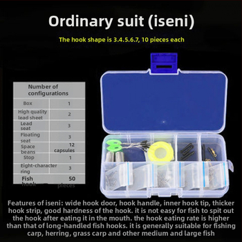 Makšķerēšanas aprīkojums komplektā: āķi un makšķerēšanas aukla, silikona materiāls, izcelsme Jaunzēlande, zīmols Unique