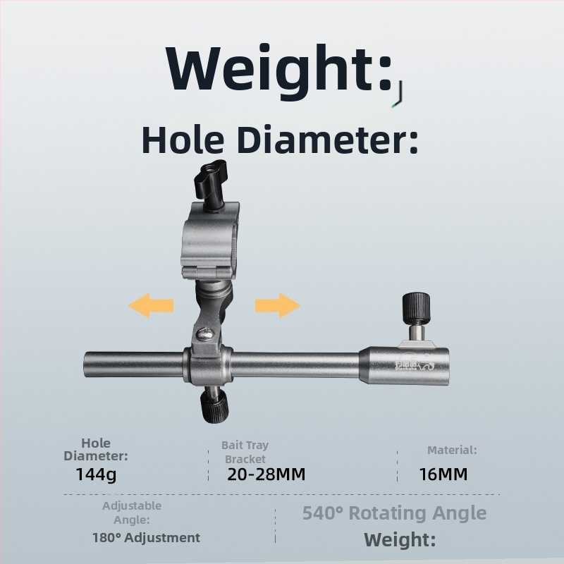 Makšķerēšanas krēsla triju daļu komplekts, alumīnija sakausējums, piemērots kreisajai un labajai rokai, zīmols Fishing haha