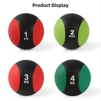 Gumijas medicīniskā bumba ar dubultiem rokturiem (Kategorija: joga bumba; Materiāls: Gumija; Piepūšama: Jā; Apstrādes pielāgošana: Jā; Licencēta privātā zīmola: Jā)