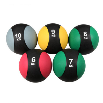 Gumijas medicīniskā bumba ar dubultiem rokturiem (Kategorija: joga bumba; Materiāls: Gumija; Piepūšama: Jā; Apstrādes pielāgošana: Jā; Licencēta privātā zīmola: Jā)