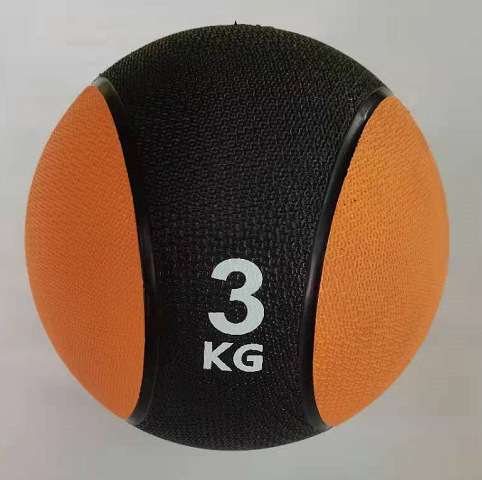 Gumijas medicīniskā bumba ar dubultiem rokturiem (Kategorija: joga bumba; Materiāls: Gumija; Piepūšama: Jā; Apstrādes pielāgošana: Jā; Licencēta privātā zīmola: Jā)