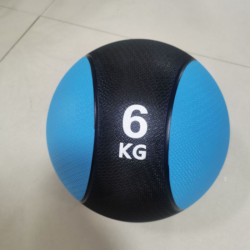 Gumijas medicīniskā bumba ar dubultiem rokturiem (Kategorija: joga bumba; Materiāls: Gumija; Piepūšama: Jā; Apstrādes pielāgošana: Jā; Licencēta privātā zīmola: Jā)