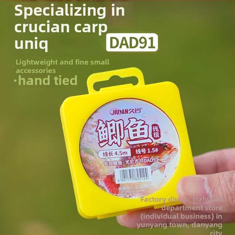 Karūsas makšķerēšanas auklu komplekts - galvenā neilona līnija, pilns līniju komplekts, materiāls zīds, garums cits, makšķerēšanas vieta cita