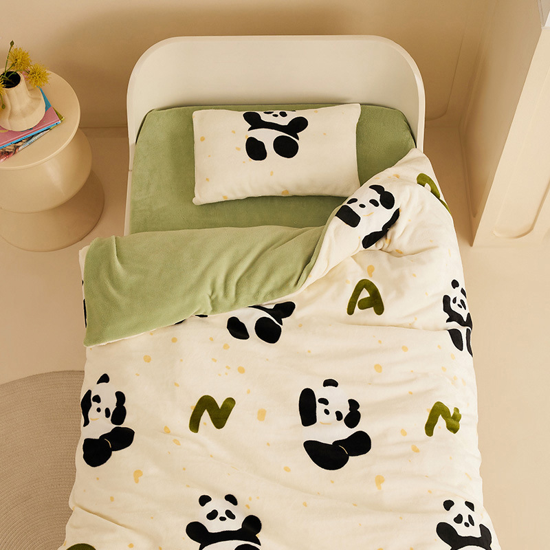 Kūdikių pledas su įdaru poliesterio ir sojų pluošto, pieno sametas audinys, žiemos sezonui, tinkamas vaikams iki 10 metų, svoris 1,1–1,5 kg