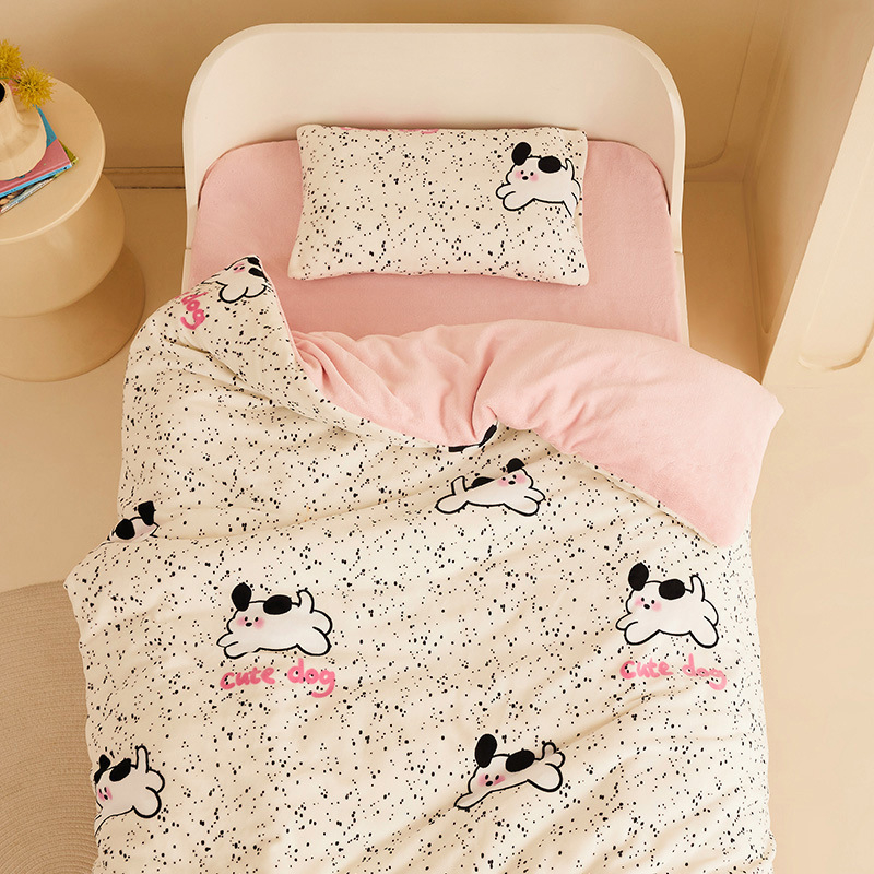 Kūdikių pledas su įdaru poliesterio ir sojų pluošto, pieno sametas audinys, žiemos sezonui, tinkamas vaikams iki 10 metų, svoris 1,1–1,5 kg