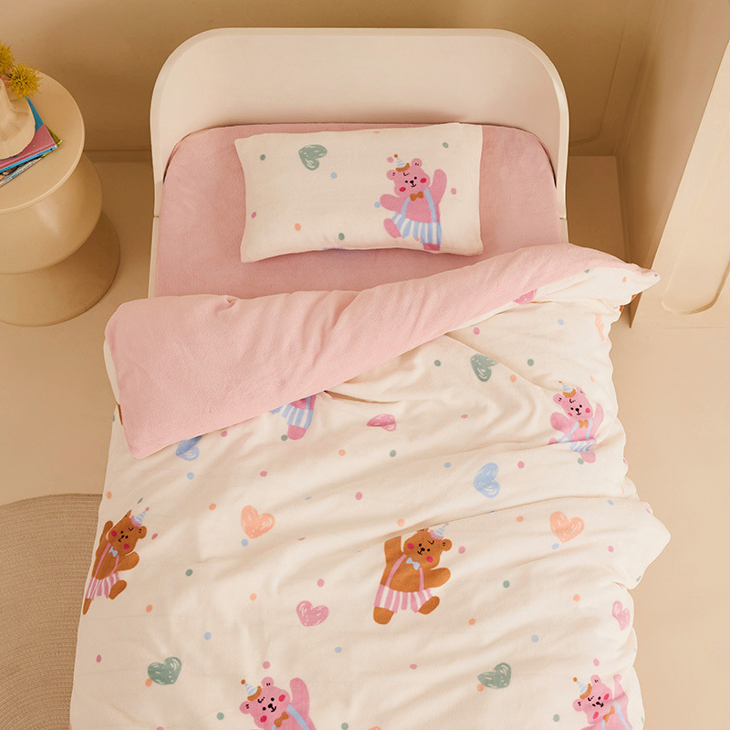 Kūdikių pledas su įdaru poliesterio ir sojų pluošto, pieno sametas audinys, žiemos sezonui, tinkamas vaikams iki 10 metų, svoris 1,1–1,5 kg