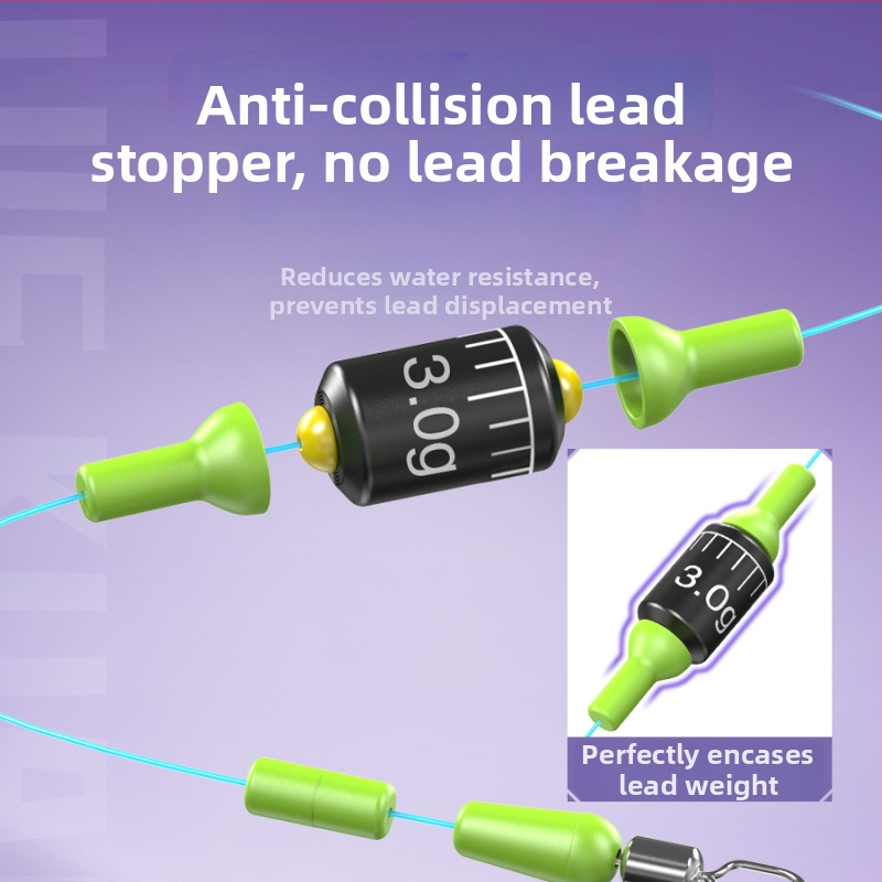 Nailona galvenā zvejas līnija komplekts, bez mezgliem, garums 2,7–9,0 m; piemērots upēm, straumēm, dīķiem un rezervoāriem