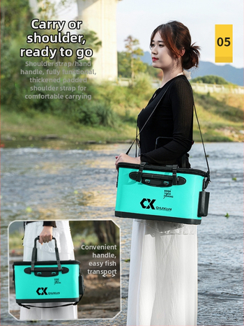 Dzīvās zivis grozs makšķerēšanai - EVA materiāls, 1,6 kg, paaugstināts dzīvās zivis nodalījums, mānekļu kārbiņa