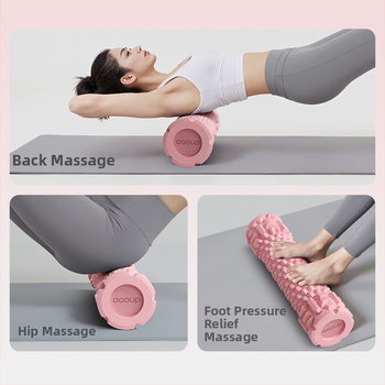 Joga putu rulons ar cietu kodolu muskuļu atslābināšanai un masāžai, ķermeņa formas veidošanai kājām un mugurai, jogas stabs