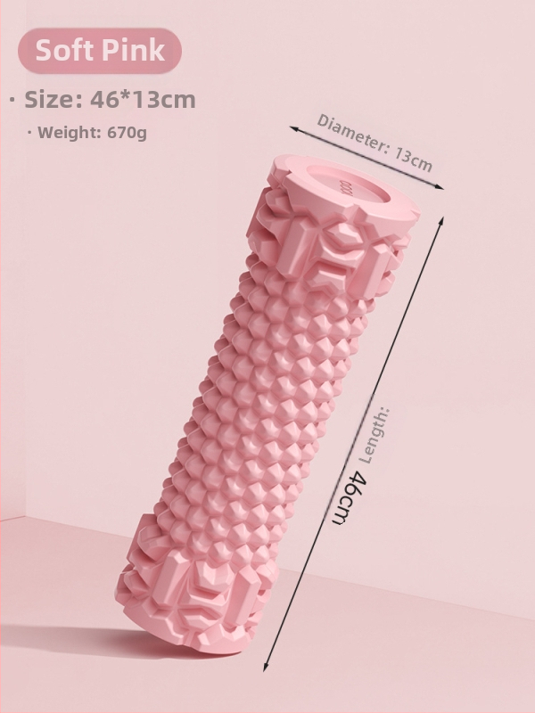 Joga putu rulons ar cietu kodolu muskuļu atslābināšanai un masāžai, ķermeņa formas veidošanai kājām un mugurai, jogas stabs