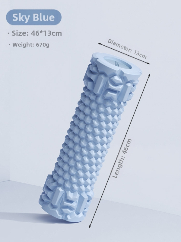 Joga putu rulons ar cietu kodolu muskuļu atslābināšanai un masāžai, ķermeņa formas veidošanai kājām un mugurai, jogas stabs