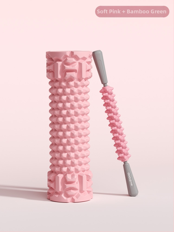 Joga putu rulons ar cietu kodolu muskuļu atslābināšanai un masāžai, ķermeņa formas veidošanai kājām un mugurai, jogas stabs