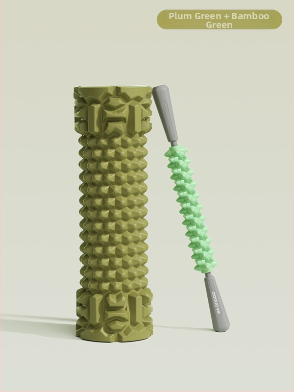 Joga putu rulons ar cietu kodolu muskuļu atslābināšanai un masāžai, ķermeņa formas veidošanai kājām un mugurai, jogas stabs