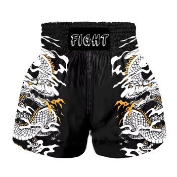 Muay Thai šortsevi – unisex, odrasli, trening Sanda, Lycra tkanina, 100% poliester