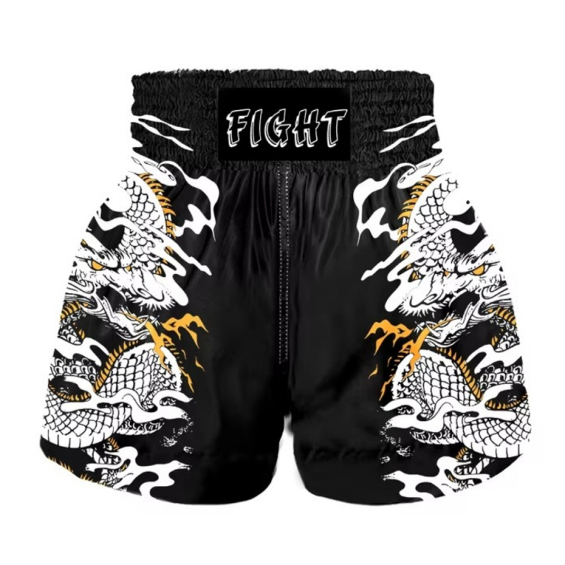 Muay Thai šortsevi – unisex, odrasli, trening Sanda, Lycra tkanina, 100% poliester