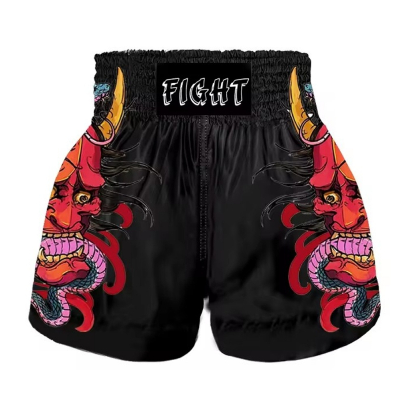 Muay Thai šortsevi – unisex, odrasli, trening Sanda, Lycra tkanina, 100% poliester