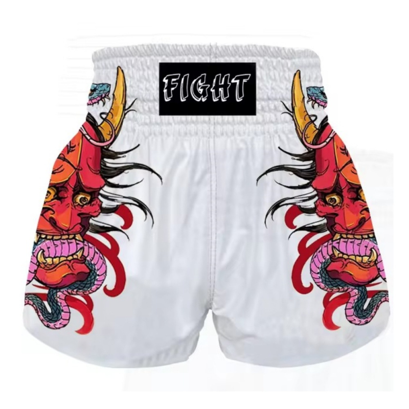 Muay Thai šortsevi – unisex, odrasli, trening Sanda, Lycra tkanina, 100% poliester