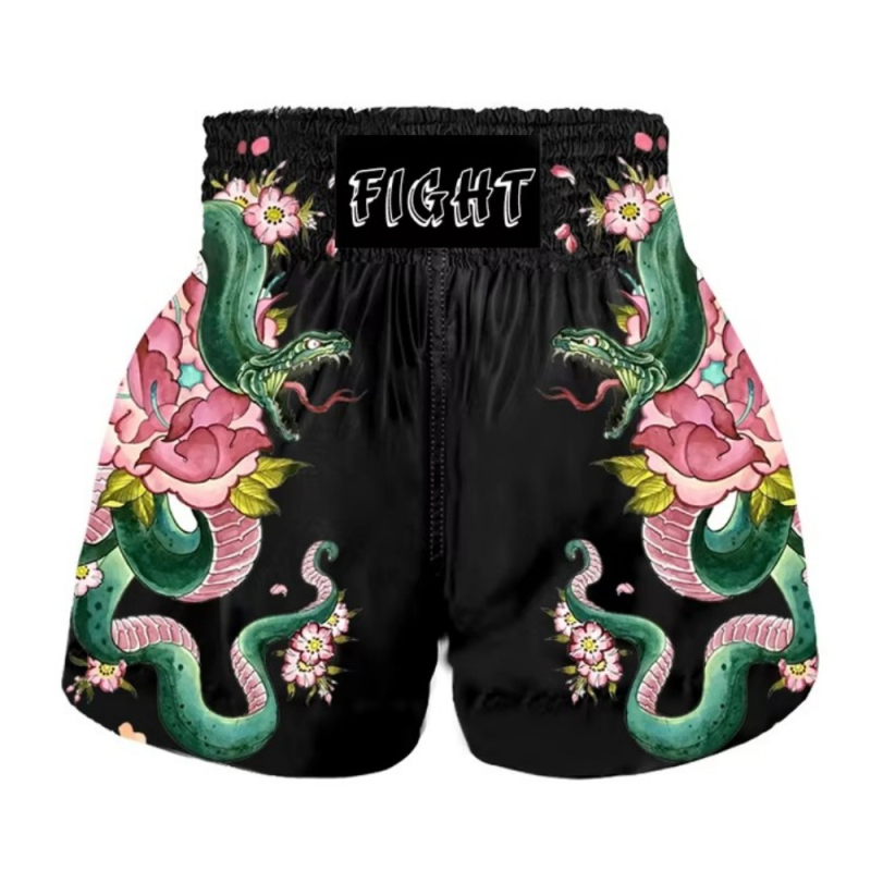 Muay Thai šortsevi – unisex, odrasli, trening Sanda, Lycra tkanina, 100% poliester