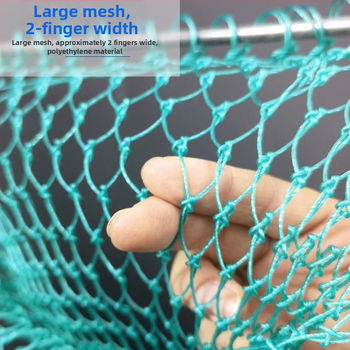 Rokām darināta zvejas siets ar koka rokturi, stingra konstrukcija, pilns jūras produktu zvejas komplekts. Zīmols: Other; Materiāls: Ogleklis.