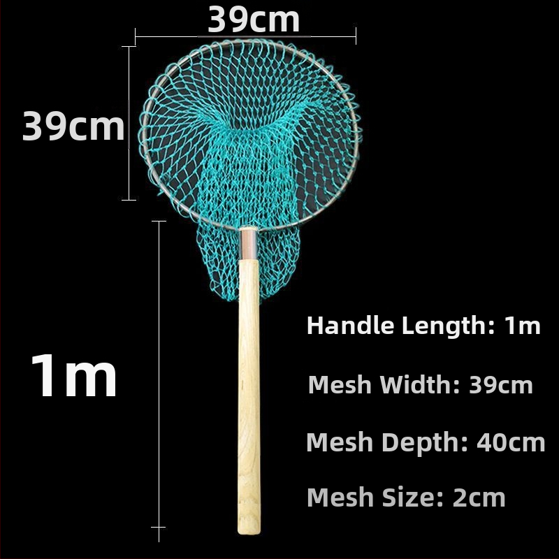 Rokām darināta zvejas siets ar koka rokturi, stingra konstrukcija, pilns jūras produktu zvejas komplekts. Zīmols: Other; Materiāls: Ogleklis.
