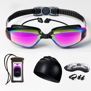 Odrasle anti-fog plivačke naočale s polykarbonatnim lećama, ovlaštena privatna marka