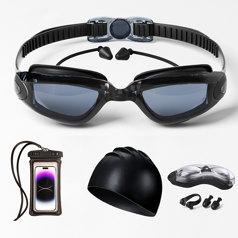 Odrasle anti-fog plivačke naočale s polykarbonatnim lećama, ovlaštena privatna marka