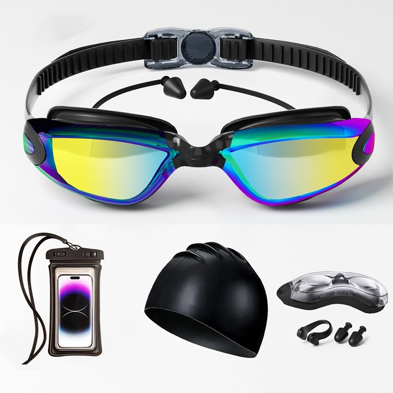 Odrasle anti-fog plivačke naočale s polykarbonatnim lećama, ovlaštena privatna marka