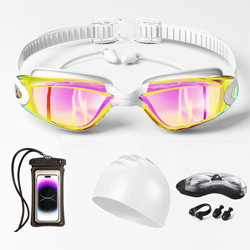 Odrasle anti-fog plivačke naočale s polykarbonatnim lećama, ovlaštena privatna marka