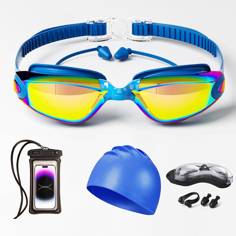 Odrasle anti-fog plivačke naočale s polykarbonatnim lećama, ovlaštena privatna marka