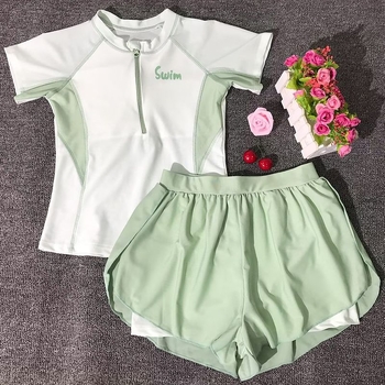 Mergaitei dviejų dalių maudymosi kostiumėlis su UV apsauga – 90% poliesteris, pamušalas poliesteris, audinys Talia