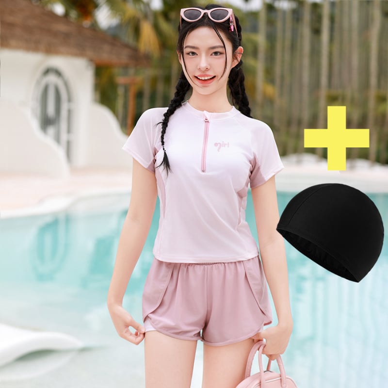 Mergaitei dviejų dalių maudymosi kostiumėlis su UV apsauga – 90% poliesteris, pamušalas poliesteris, audinys Talia