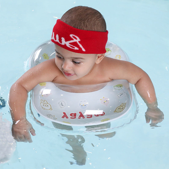 Dječji plivački prsten za pazuh s dvostrukim zračnim komorama, protiv prevrnutja, struk u obliku U, bez napuhavanja, ekološki PVC