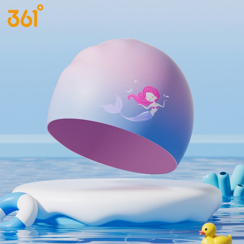 361° Dječja silikon pliva kapa s otiskom, vodootporna, zaštita ušiju