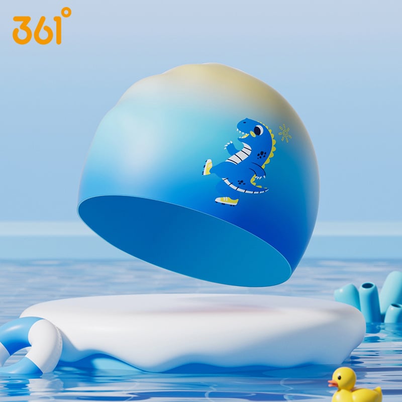 361° Dječja silikon pliva kapa s otiskom, vodootporna, zaštita ušiju