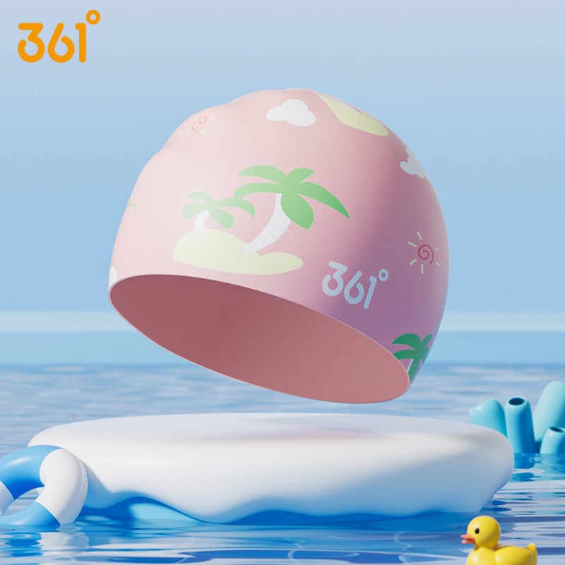 361° Dječja silikon pliva kapa s otiskom, vodootporna, zaštita ušiju
