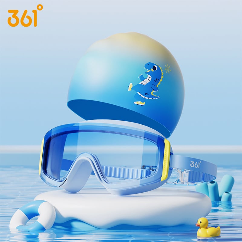 361° Dječja silikon pliva kapa s otiskom, vodootporna, zaštita ušiju