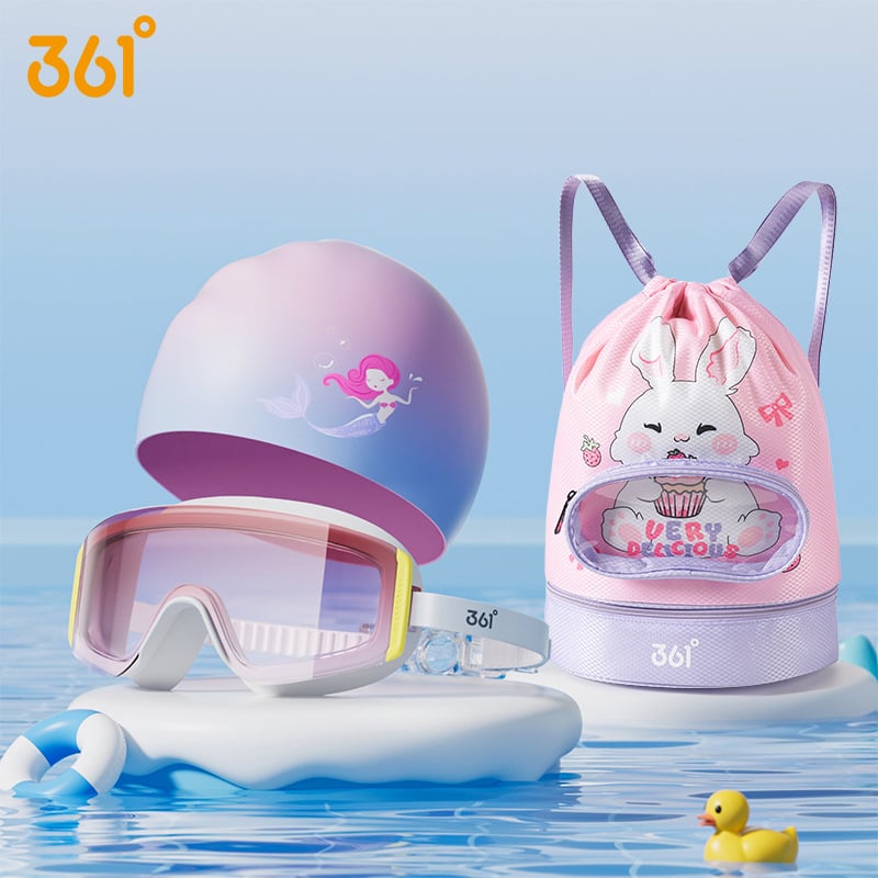 361° Dječja silikon pliva kapa s otiskom, vodootporna, zaštita ušiju