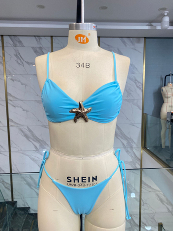 Dvodijelni bikini set s podstavljenim grudima; najlon/poliester 80/20; brzo suši; visoka elastičnost