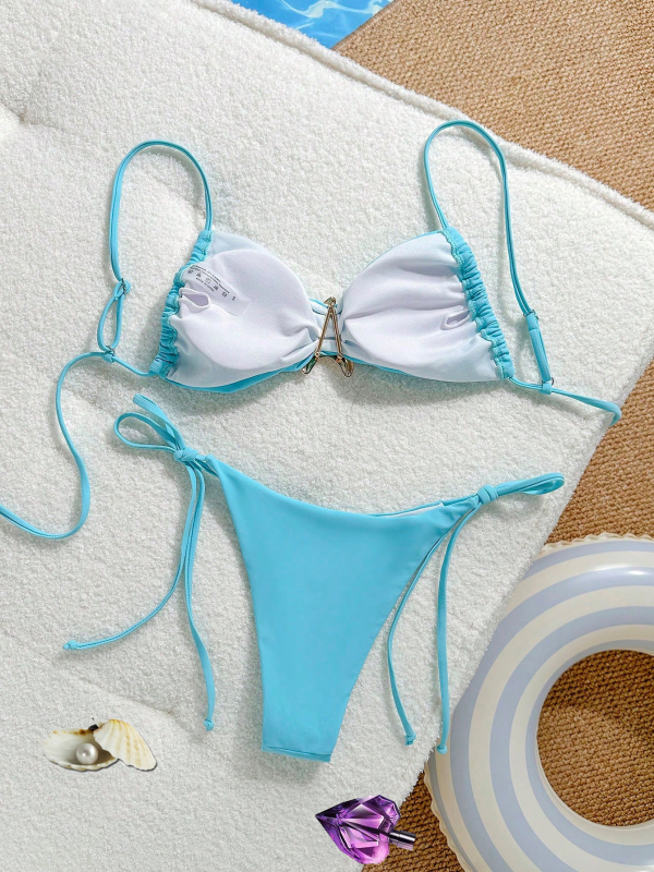 Dvodijelni bikini set s podstavljenim grudima; najlon/poliester 80/20; brzo suši; visoka elastičnost