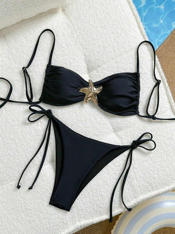 Dvodijelni bikini set s podstavljenim grudima; najlon/poliester 80/20; brzo suši; visoka elastičnost