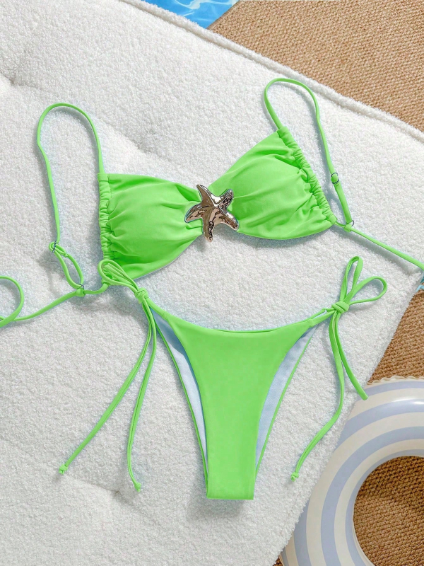 Dvodijelni bikini set s podstavljenim grudima; najlon/poliester 80/20; brzo suši; visoka elastičnost