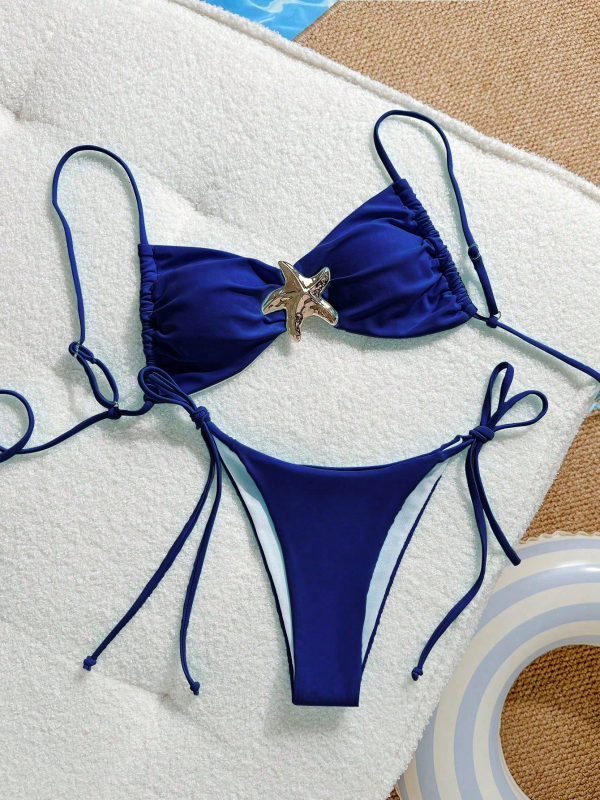 Dvodijelni bikini set s podstavljenim grudima; najlon/poliester 80/20; brzo suši; visoka elastičnost