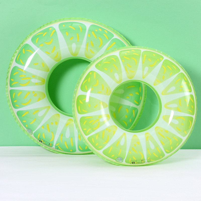 Dječji plivački prsten s karikaturnim uzorkom, izrađen od ekološkog PVC-a; ručno napuhavanje; pogodan za bazene i vodne parkove