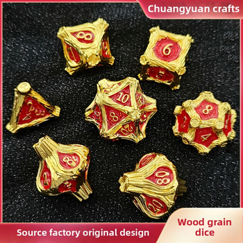 D20 täringud, tsink-sulam, 20-küljeline metallist täring, 195 g, 50 tükki karp